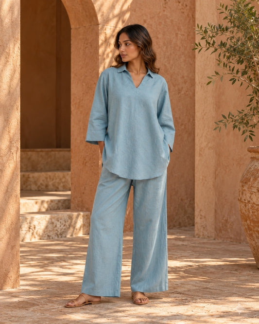 Riva Powder Blue Co-ord Set