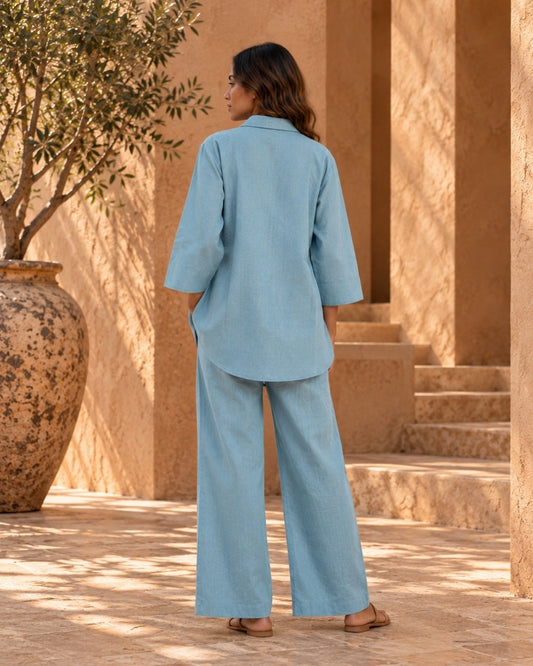 Riva Powder Blue Co-ord Set