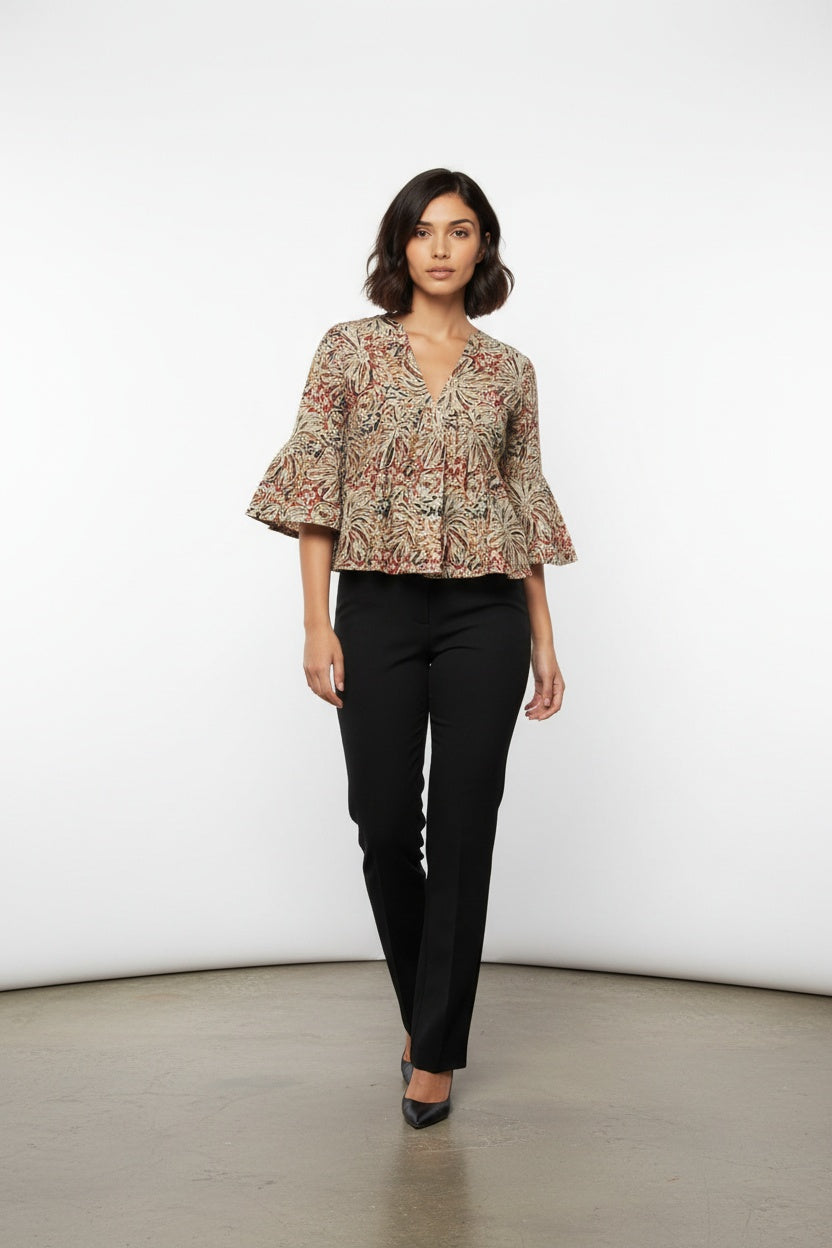 Ellora Block Print Top